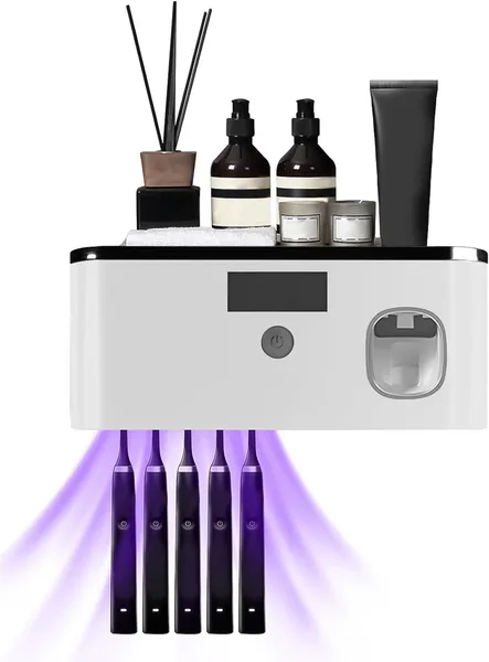 mumisuto Soporte UV para 5 Cepillos con Dispensador (otra variante)