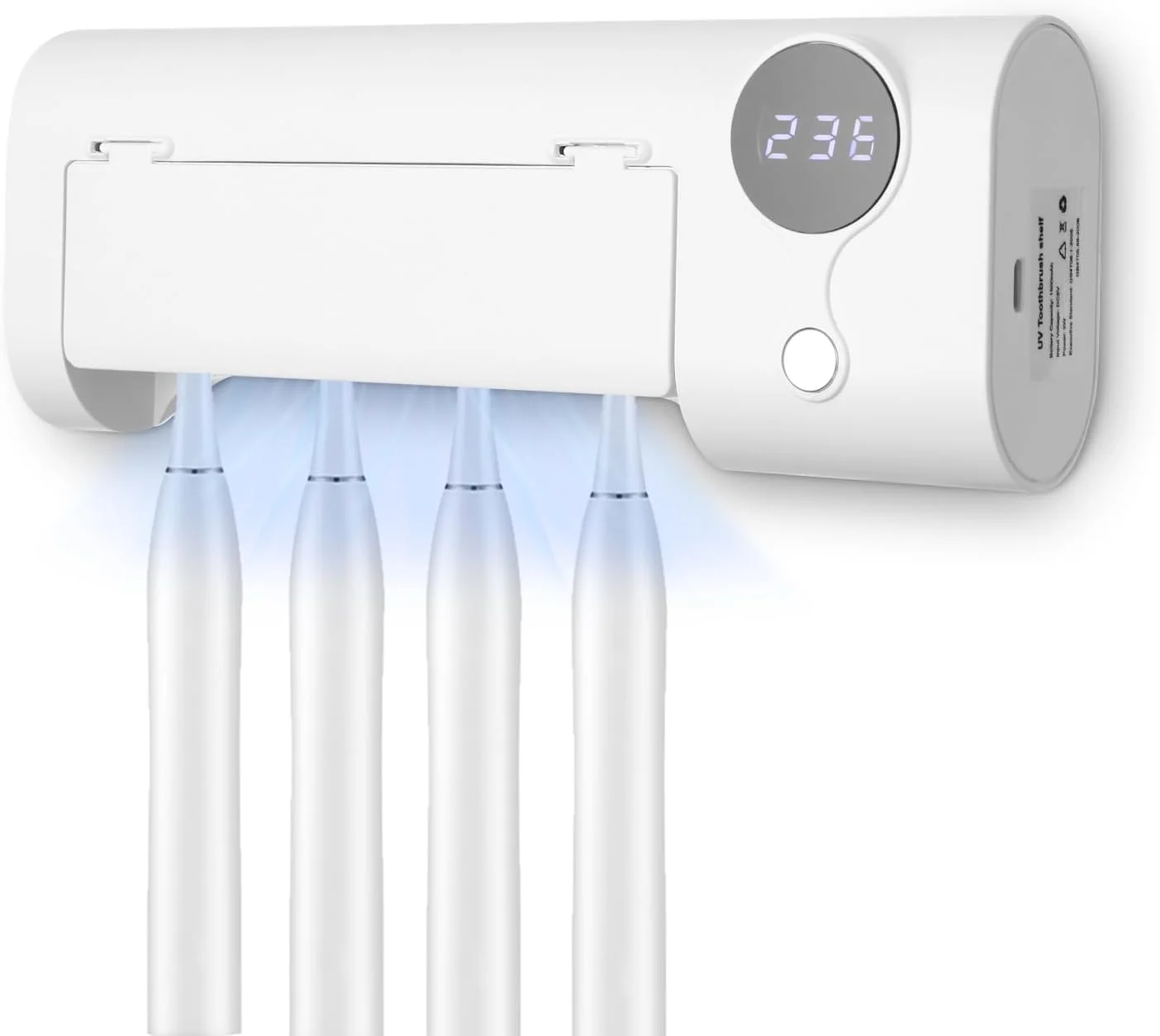 Zaxiva Soporte Esterilizador UV de Pared para Cepillos Eléctricos